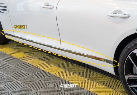 부산 크롬죽이기 제네시스 G80 크롬죽이기 블랙 라인 만들기 (명지 에코델타) / 부산 명지동