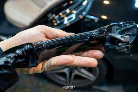 부산 크롬죽이기 CLS 세로그릴 윈도우몰딩 도어캐치까지 블랙팩만들기 / 부산 강서구