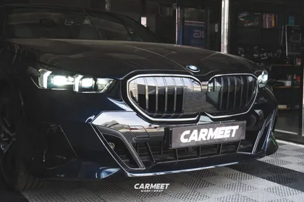 부산랩핑 G60 BMW 530i 그릴 블랙 랩핑 신형 5시리즈 크롬죽이기 / 부산 명지동