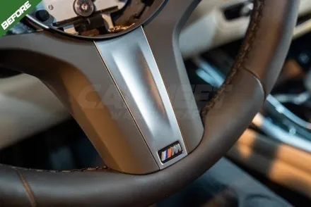 부산 BMW X7 실내랩핑 핸들카본랩핑 블랙 레터링 교체 후기 / 부산 명지동