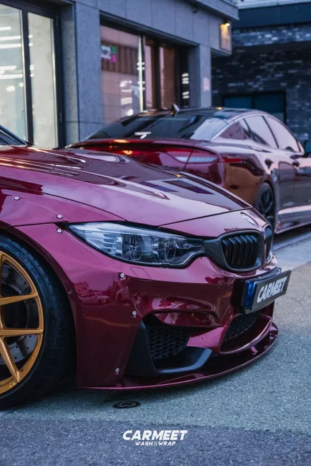 부산명지랩핑 bmw M4 컨버터블 고광택 전체랩핑 시공기 / 부산 강서구