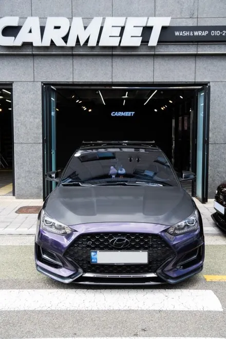 부산 벨로스터N 비닐프로그 카본 본넷 랩핑 재시공 후기 / 부산 명지동