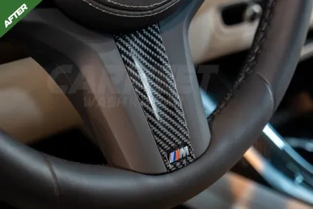 부산 BMW X7 실내랩핑 핸들카본랩핑 블랙 레터링 교체 후기 / 부산 명지동