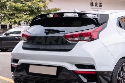부산 카본랩핑 벨로스터N 트렁크 레드 포인트 죽이기 / 부산 명지동