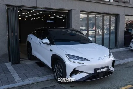 부산 BYD 씨라이언7 투톤랩핑전문점 고광택블랙 (명지 에코델타) / 부산 명지동