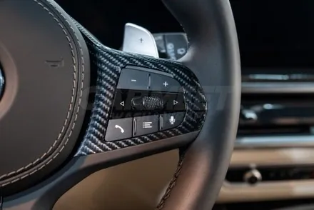 부산 BMW X7 실내랩핑 핸들카본랩핑 블랙 레터링 교체 후기 / 부산 명지동