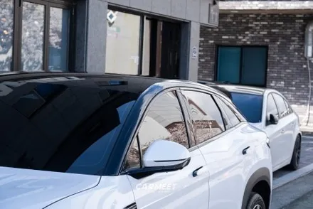부산 BYD 씨라이언7 투톤랩핑전문점 고광택블랙 (명지 에코델타) / 부산 명지동