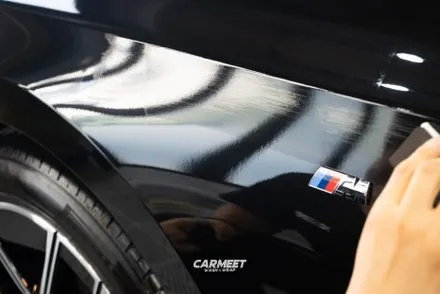 부산 강서구 명지 BMW 7시리즈 석회물 제거 광택과 유리막코팅 / 부산 명지동