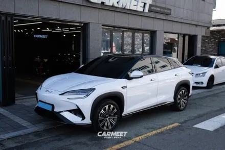 부산 BYD 씨라이언7 투톤랩핑전문점 고광택블랙 (명지 에코델타) / 부산 명지동