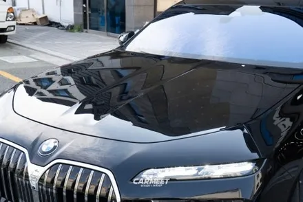 부산 강서구 명지 BMW 7시리즈 석회물 제거 광택과 유리막코팅 / 부산 명지동