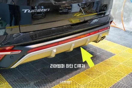 부산랩핑 투싼NX4 N라인 블랙포인트 크롬죽이기 / 부산 강서구