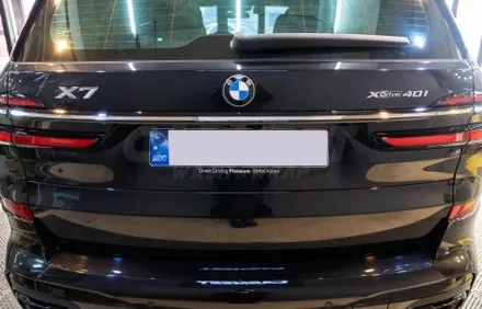 부산 BMW X7 실내랩핑 핸들카본랩핑 블랙 레터링 교체 후기 / 부산 명지동
