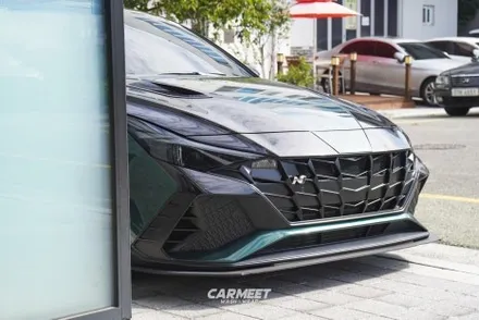 [공지] 부산 고광택 전체 랩핑 비닐프로그 아반떼N 시공 / 부산 명지동