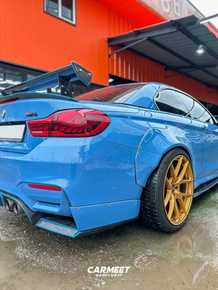 부산명지랩핑 bmw M4 컨버터블 고광택 전체랩핑 시공기 / 부산 강서구