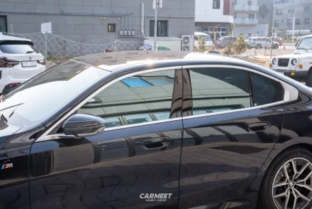 명지랩핑 BMW 신형 502i 5시리즈 그릴 랩핑과 크롬죽이기 / 부산 강서구