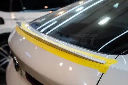 부산 BMW X6 순정 스포일러 랩핑 스포티한 포인트 만들기 / 부산 명지동