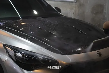 부산 부분랩핑 스팅어 비닐프로그 고광택 필름으로 포인트 / 부산 명지동