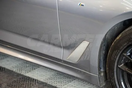 부산 랩핑 bmw 5시리즈 크롬죽이기 드레스업과 물때 가리기 / 부산 명지동
