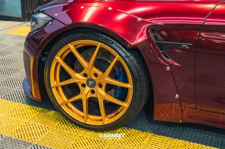부산명지랩핑 bmw M4 컨버터블 고광택 전체랩핑 시공기 / 부산 강서구
