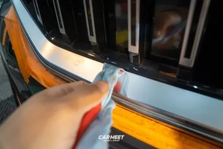 부산랩핑 G60 BMW 530i 그릴 블랙 랩핑 신형 5시리즈 크롬죽이기 / 부산 명지동