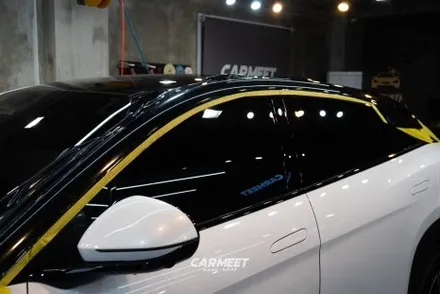 부산 BYD 씨라이언7 투톤랩핑전문점 고광택블랙 (명지 에코델타) / 부산 명지동