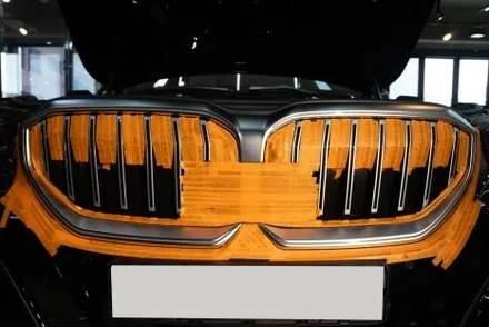 부산랩핑 G60 BMW 530i 그릴 블랙 랩핑 신형 5시리즈 크롬죽이기 / 부산 명지동