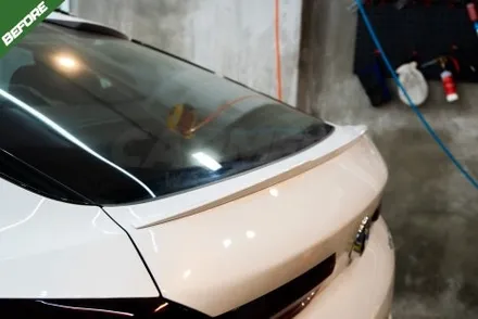 부산 BMW X6 순정 스포일러 랩핑 스포티한 포인트 만들기 / 부산 명지동