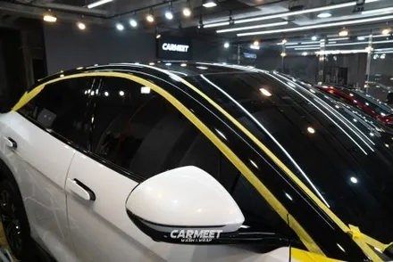 부산 BYD 씨라이언7 투톤랩핑전문점 고광택블랙 (명지 에코델타) / 부산 명지동