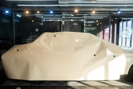 부산 전체랩핑 고광택 벤츠 e클래스 아이보리 화이트 시공 / 부산 명지동
