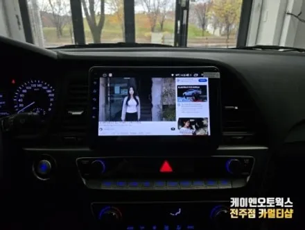 전주 LF쏘나타 뉴라이즈 순정열선핸들 안드로이드 시공 / 전주 덕진동