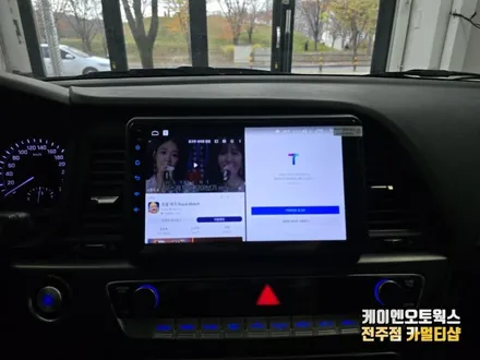 전주 LF쏘나타 뉴라이즈 순정열선핸들 안드로이드 시공 / 전주 덕진동