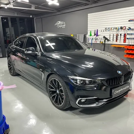 포항랩핑✨BMW 420i 그란쿠페 크롬 죽이기/크롬딜리트 블랙 홀로그램 시공✨ / 포항시 북구