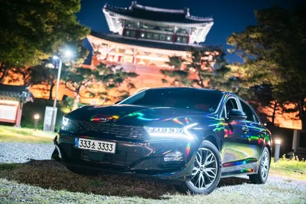 포항 랩핑샵✨ K5 블랙 홀로그램 크롬 전체랩핑 시공✨ / 포항시 북구