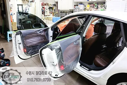 아우디 A7 썬팅 재시공, 듀얼 광택, 유리막 코팅, 수원 광택, 수입차 광택 썬팅 전문점 / 수원 권선