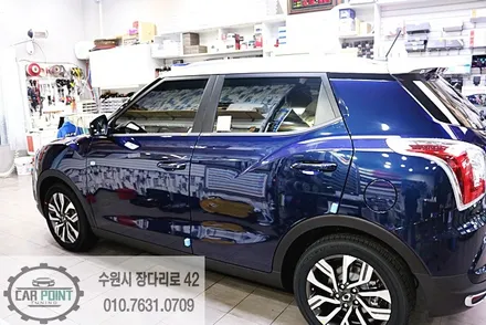 티볼리 썬팅 시공 , 레이노 크로마7 , 수원 썬팅 , 레이노 크로마 썬팅 / 수원 권선