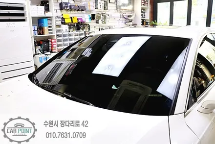 아우디 A7 썬팅 재시공, 듀얼 광택, 유리막 코팅, 수원 광택, 수입차 광택 썬팅 전문점 / 수원 권선