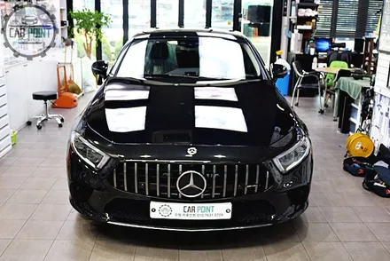 벤츠 CLS 400D 레이노 크로마 9 시공, 수원 열차단썬팅 시공, 반사 선팅 시공 전문점, 레이노 크로마 9 / 수원 권선