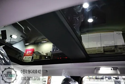 수원 신차패키지 전문점 , 레니게이드 썬팅 , 후방카메라, 블랙박스 보조배터리, LED 튜닝 수입차 보조배터리 LED 튜닝 / 수원 권선