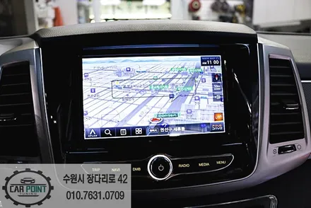 렉스턴 스포츠 신차 패키지, 수원 신차 패키지 전문점, 수원 선팅, 네비 매립, 하부 코팅 시공 / 수원 권선
