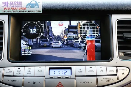 북미형 제네시스 BH 네비매립 , 아이나비X3 , X3 HUD , X3 BSD , 전방카메라 , 수원 네비 매립 전문점 / 수원 권선