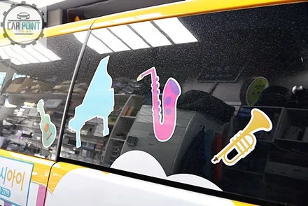 그랜드 스타렉스 어린이 보호차량 썬팅 가시광선 투과율 규제 재시공 / 수원 권선
