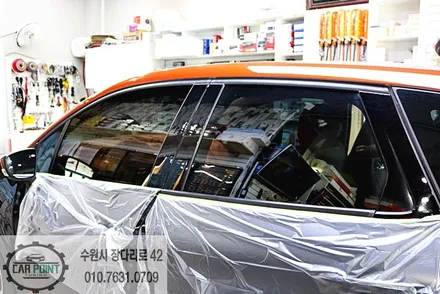 QM3 레이노 크로마 7 시공, 수원 썬팅, 반사필름 썬팅, 레이노 크로마 시공 / 수원 권선