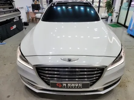 인천 부평 부개동 “카프라우드” 제네시스 G80 글라스틴트 레이니블루 썬팅 시공