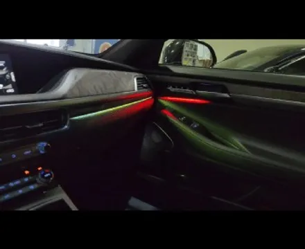 광주 제네시스 G90 EQ900 엠비언트 라이트 시공, Diy말고 전문점에서 해야하는 이유! / 광주 북구
