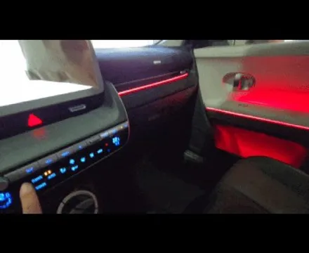 광주 아이오닉5 엠비언트 라이트 시공, 순정 연동 설정 완벽 튜닝! / 광주 북구