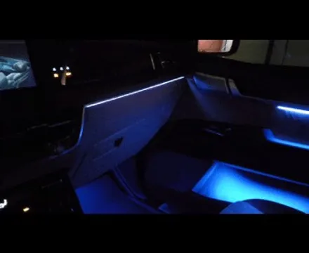 전주 모하비 더 마스터 엠비언트 라이트 비노출 시공, 무빙 순정연동 기능 튜닝 후기 / 광주 북구
