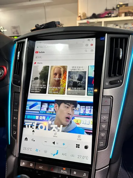 인피니티 Q50 실내엠비언트라이트와 올인원으로 확실한 변화주기 / 인피니티 / Q50 / 구미, 대구