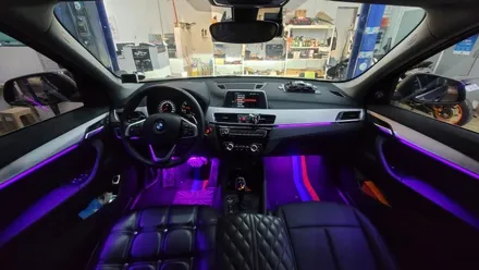 [구미디지나인커스텀] BMW X1 DMX비노출엠비언트, 1/2열 풋등 시공. TUNE BY DGCUSTOM / 구미, 대구
