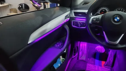 [구미디지나인커스텀] BMW X1 DMX비노출엠비언트, 1/2열 풋등 시공. TUNE BY DGCUSTOM / 구미, 대구