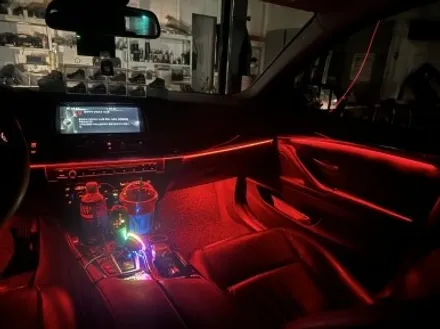 BMW F10 5시리즈 블루투스 RGB 엠비언트 시공! 다양한 컬러로 완성한 실내튜닝｜대구 구미 디지나인커스텀 / 구미, 대구